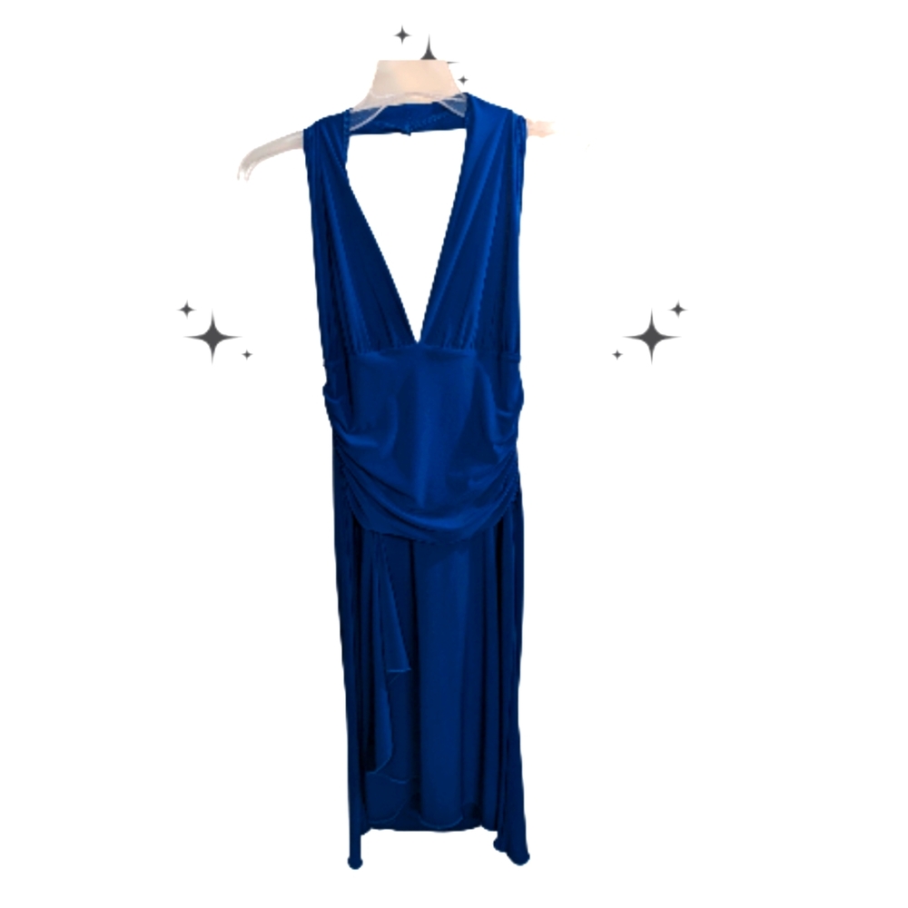 Blue Backlace Dress